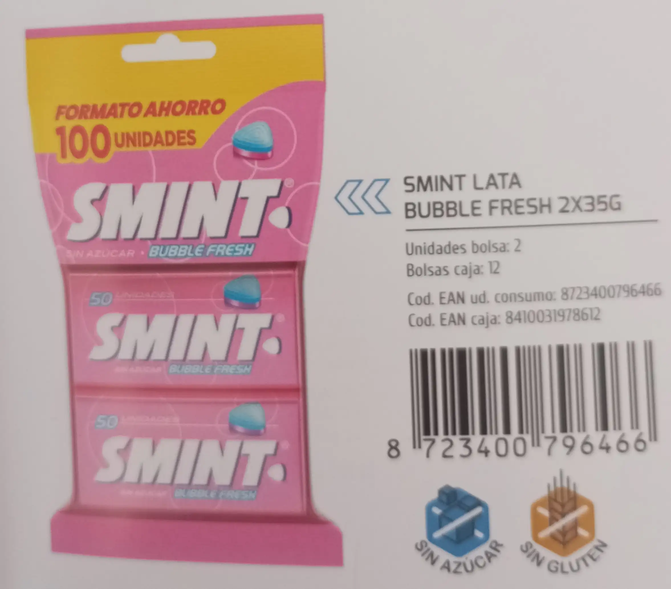SMINT LATA TIN BUBBLE FRESH 2