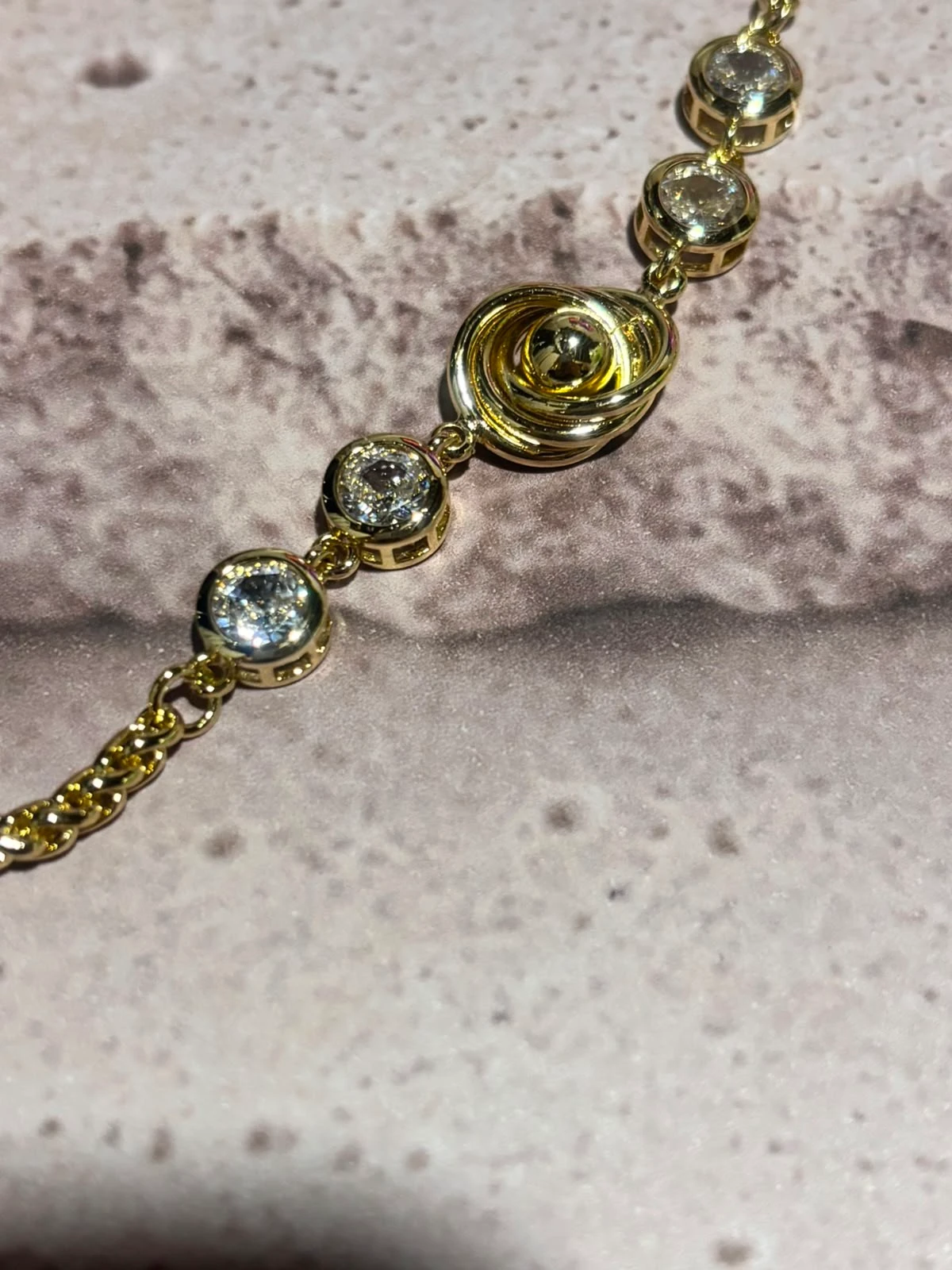 pulsera oro doble laminado 