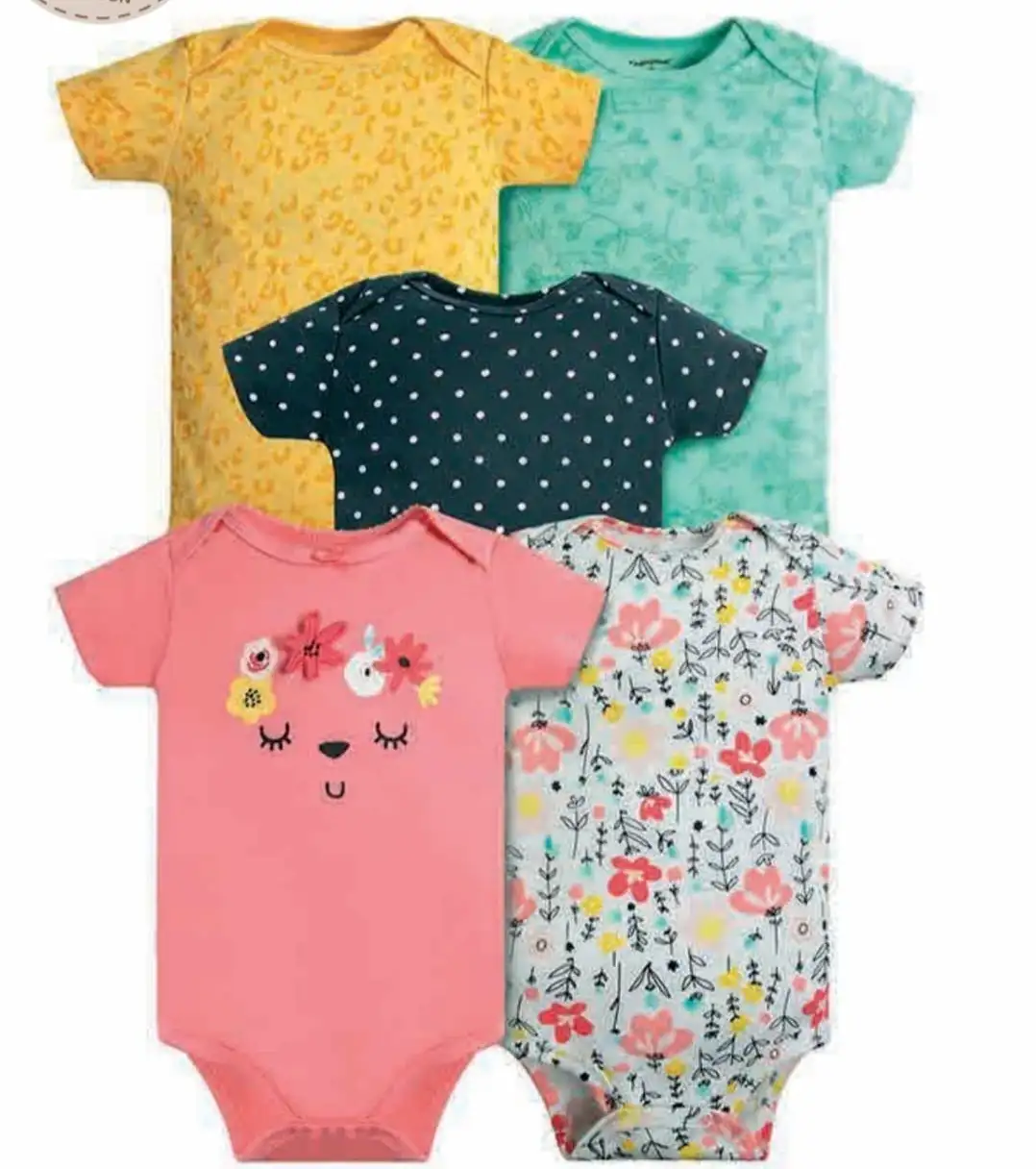 Set 5 bodys manga corta