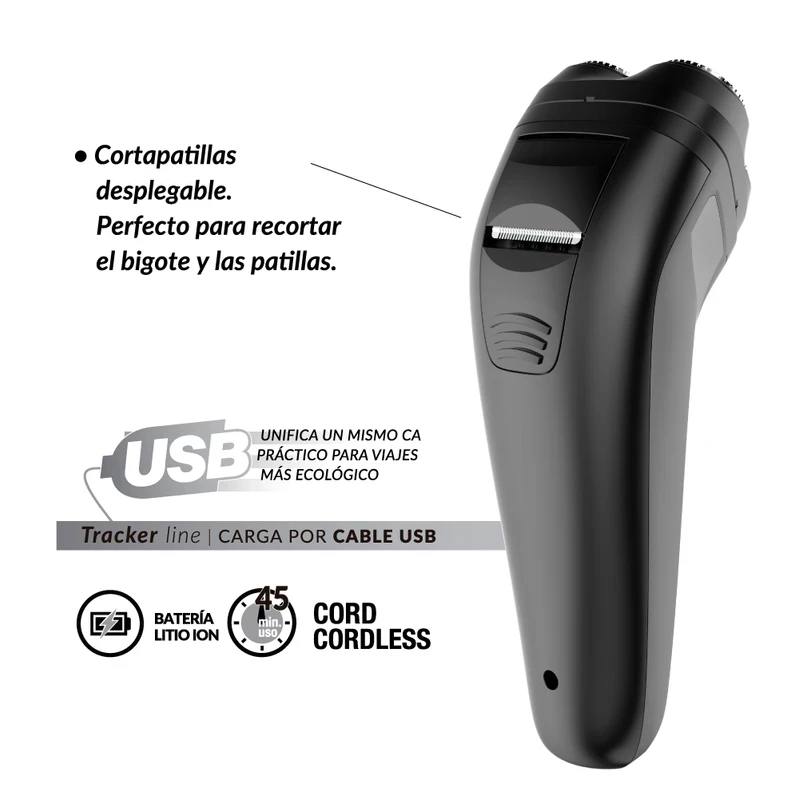 Afeitadora GA.MA Italy SH 700 Tracker USB 3