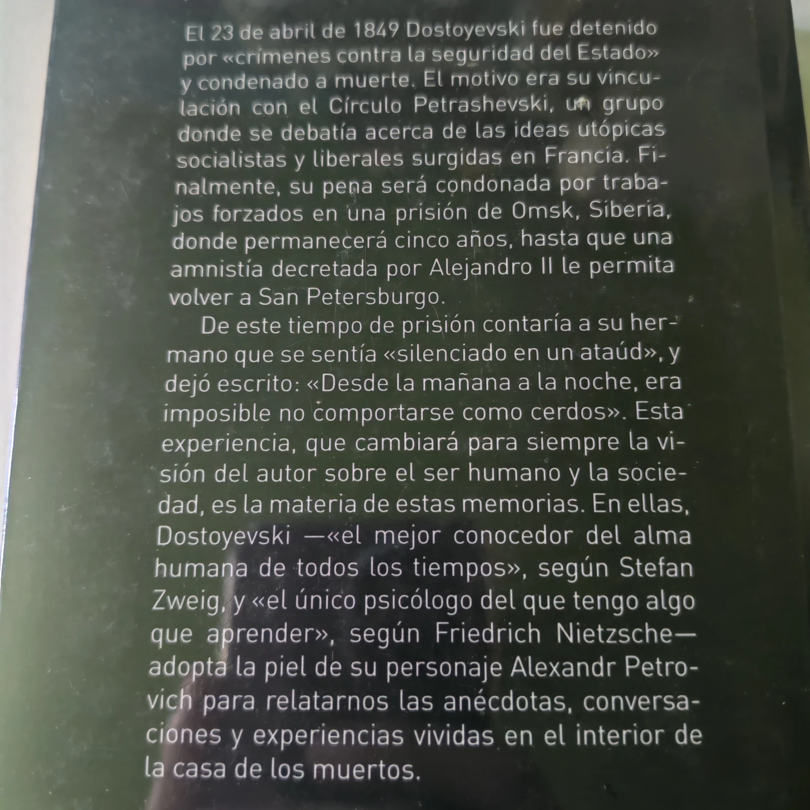 La casa de los muertos, Fiodor Dostoyevski  2