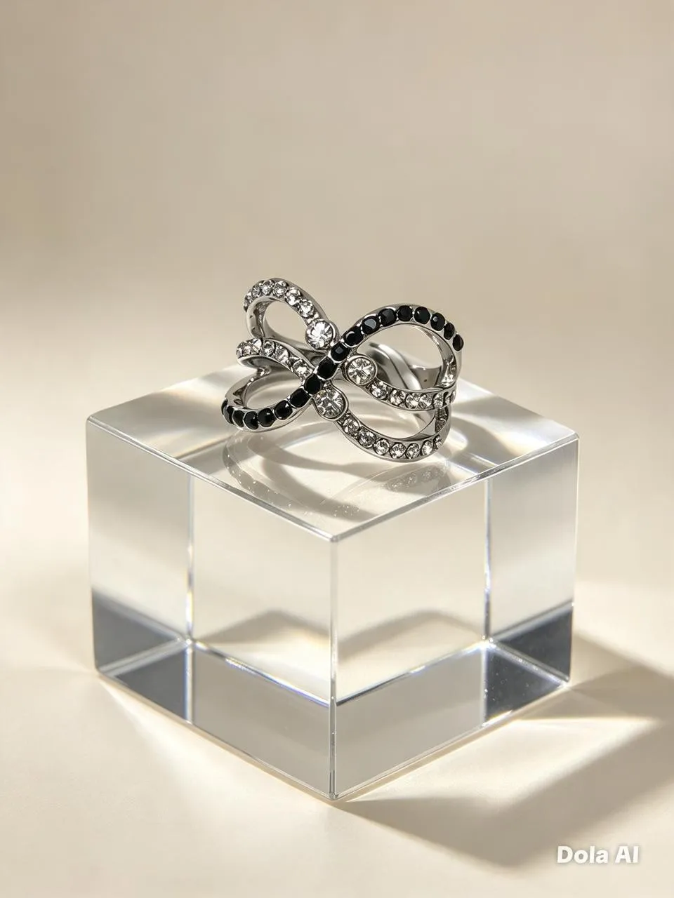 Anillo cruzado ondulado