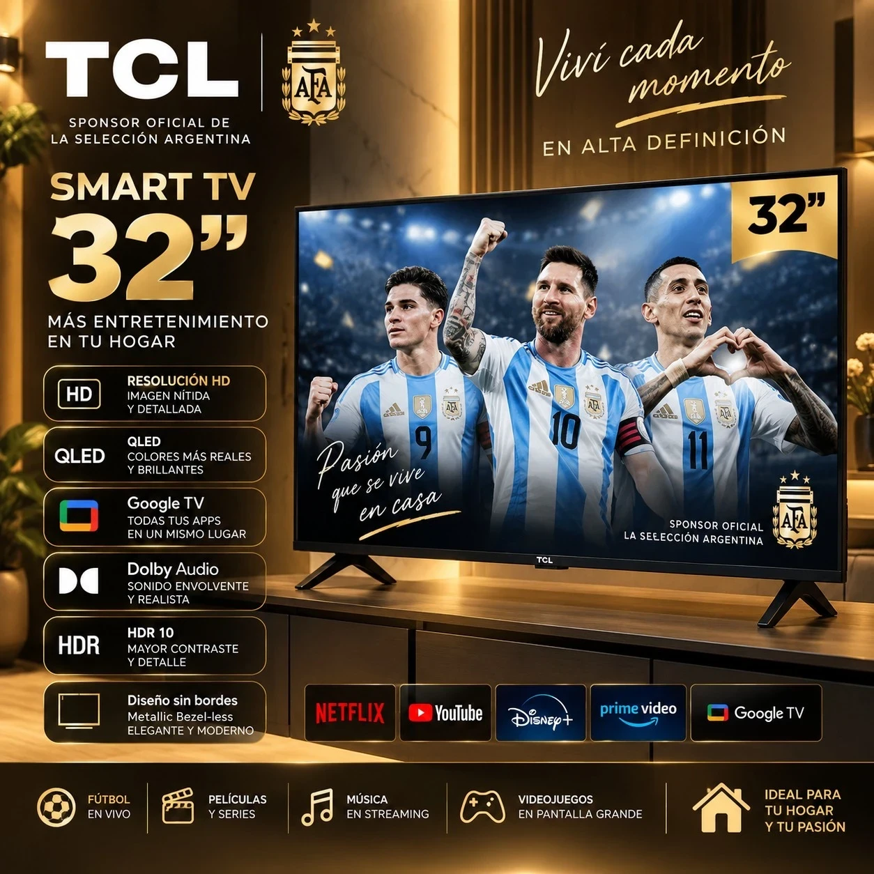 SMART TV TCL 32 QLED CONSULTAR DISPONIBILIDAD CON EL VENDEDOR