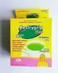 RESFRYGRIP PLUS GRANULOS CJA X 25 SOB ACETAMINOFÉN 500 MG+FENILEFRINA 10 MG+CETIRIZINA 5 MG+CAFEINA 30