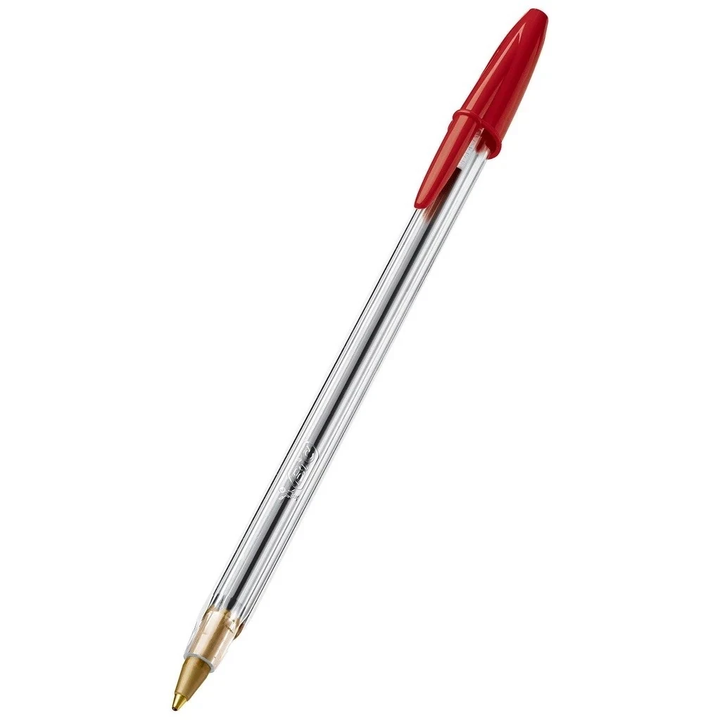 Bolígrafo bic roja cristal punto mediano