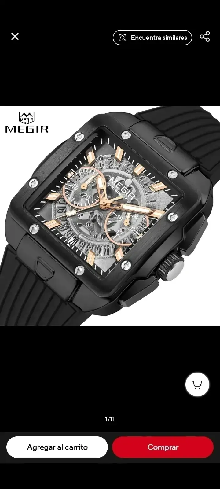 MEGIR Reloj de Cuarzo para Caballeros en Oferta especial. 6