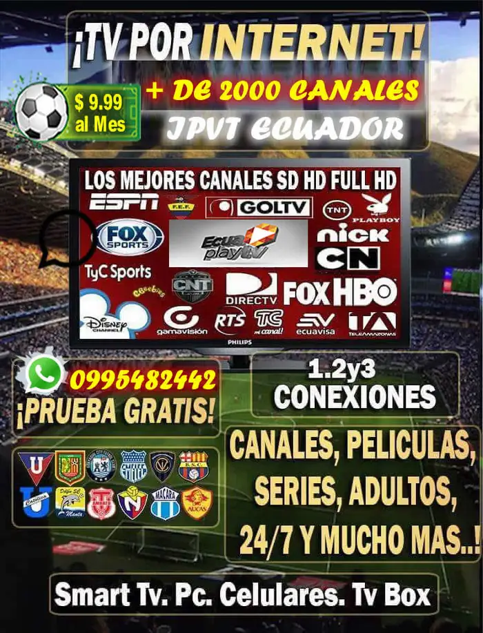 CUENTAS ORIGINALES DE TELEVISIÓN POR INTERNET IPTV