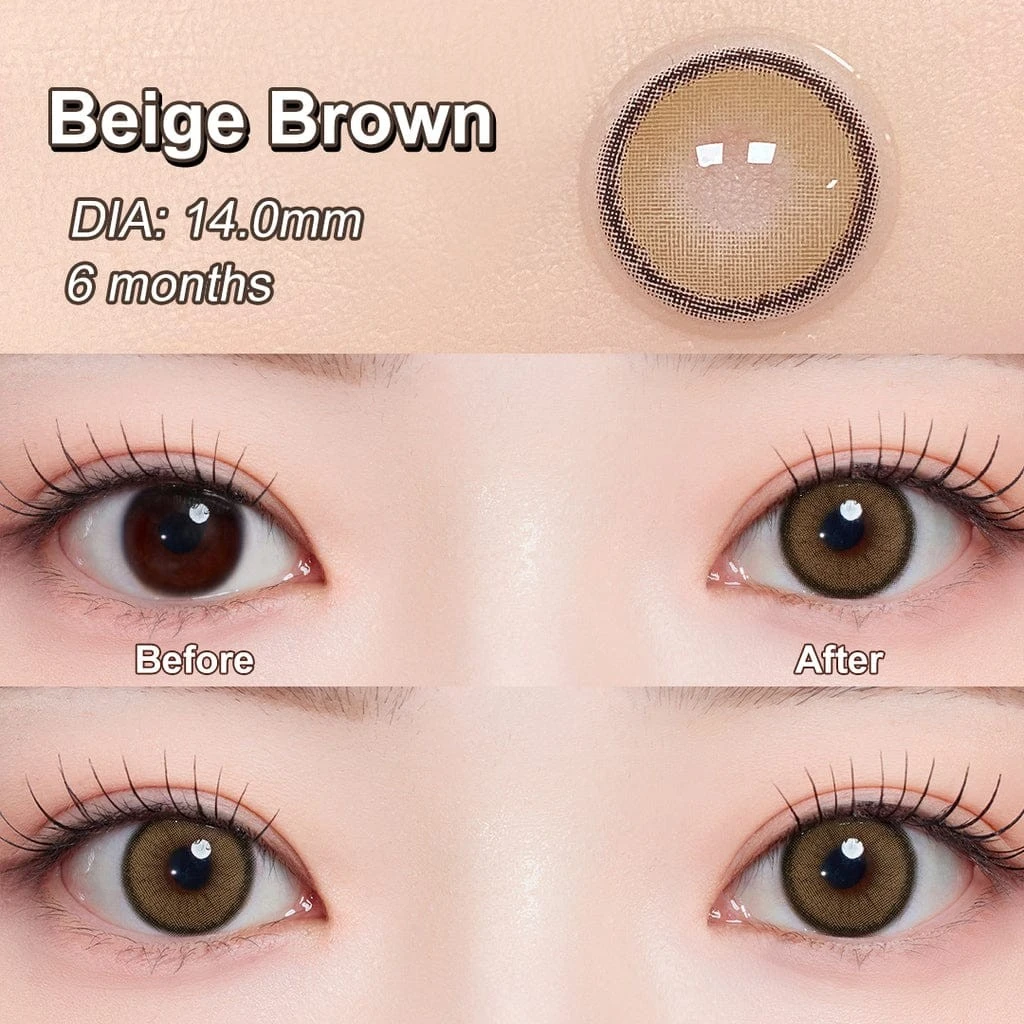 Lentes de contacto - Referencia: ROZE / BEIGE BROWN  5