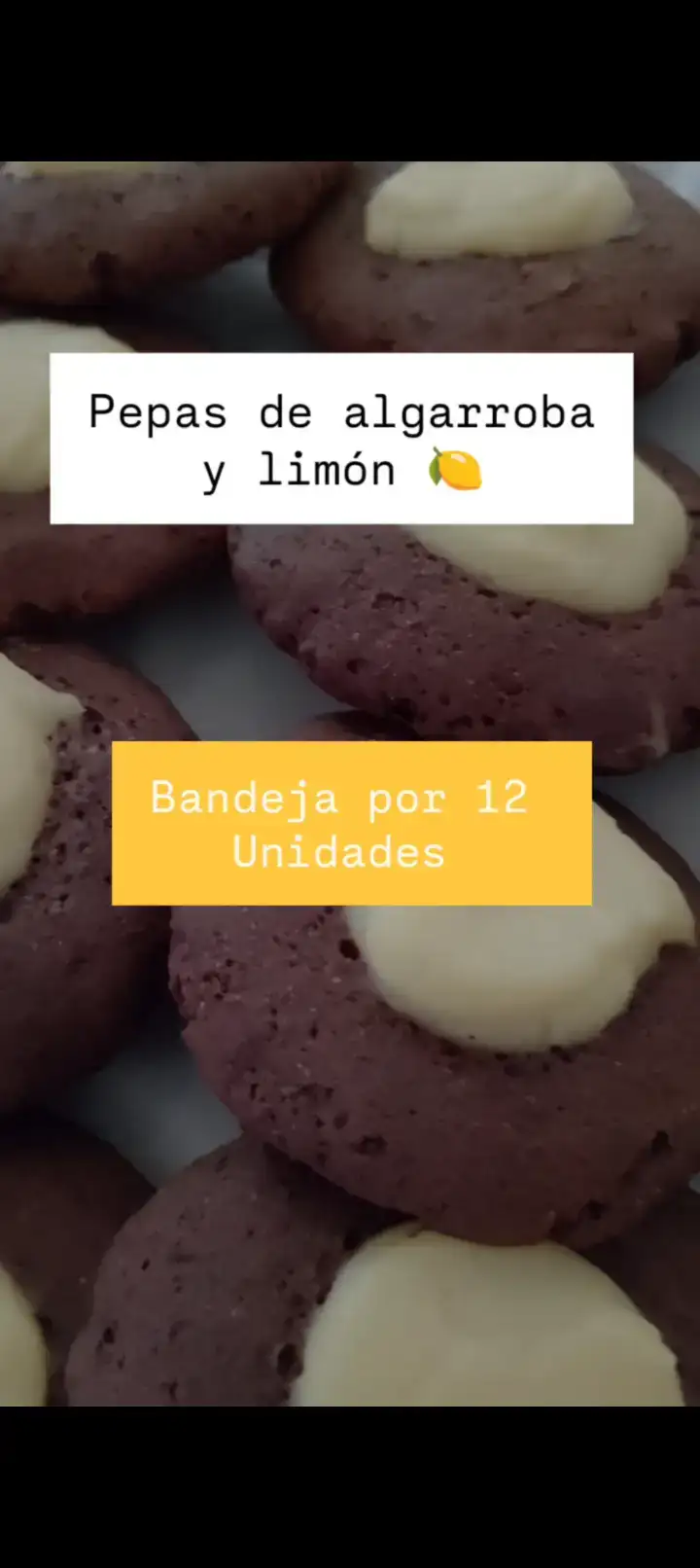 Pepas de algarroba y limón 🍋 x 12 unidades 2