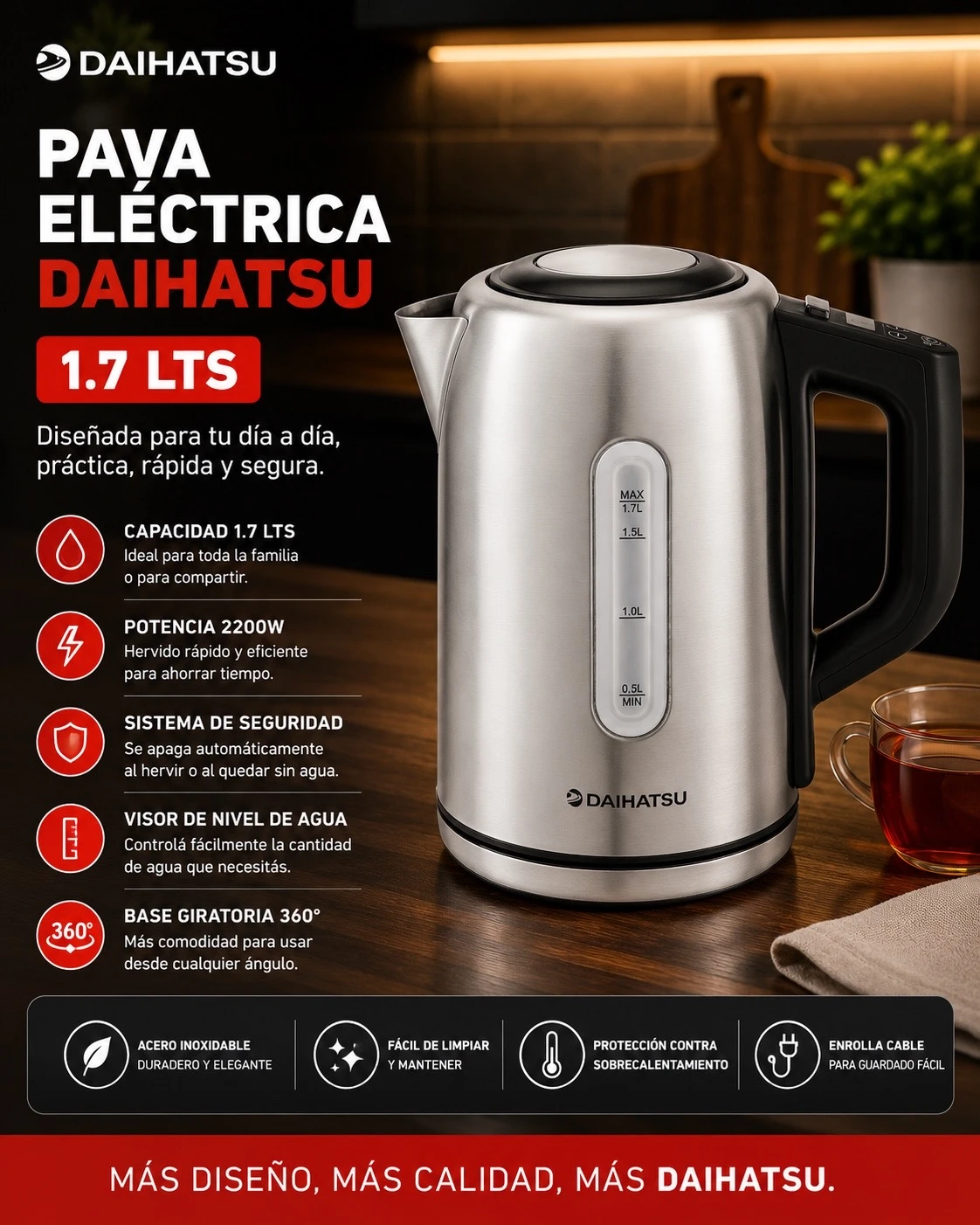 PAVA ELECTRICA DIGITAL DAIHATSU 1.7LTS ACERO INOX 