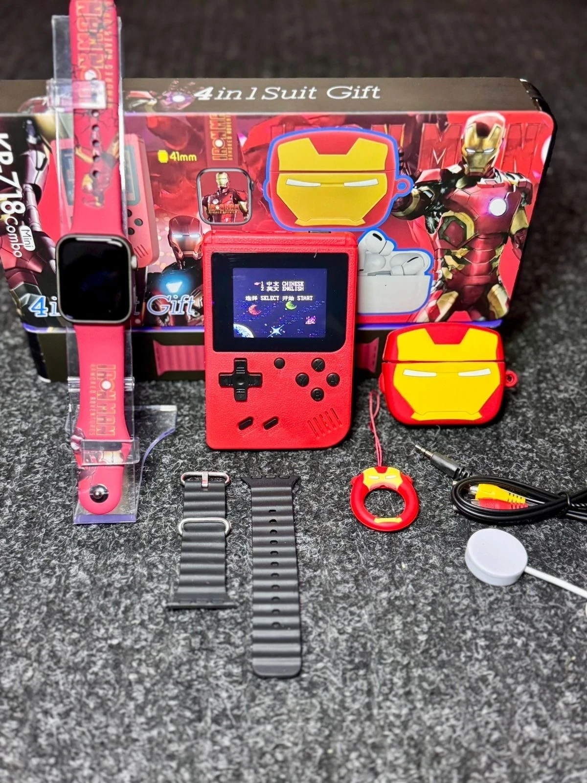 Super combo 4 en 1 - CONSOLA NINTENDO CON 500 JUEGOS + RELOJ SMARTWATCH + AUDIFONOS INALAMBRICOS + ACCESORIOS  6