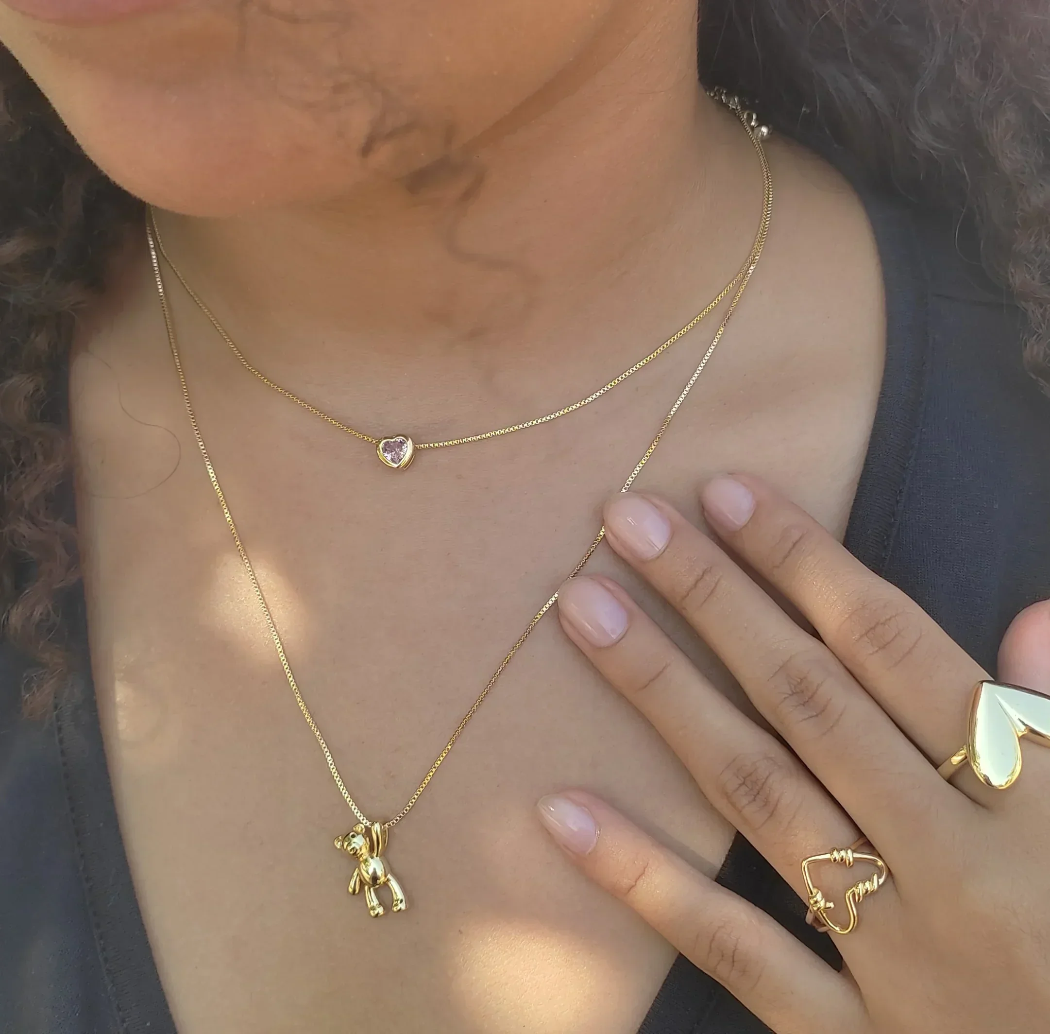 DÚO CADENA CORAZÓN Y OSITO 4