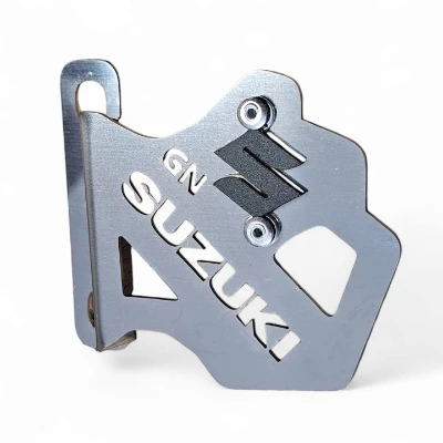 Gn 125 / P. de mordaza caliper acero cromado logo 3d negro ML