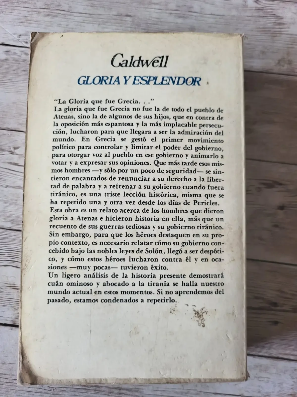 Gloria y esplendor / Taylor Caldwell / Novela historica 2