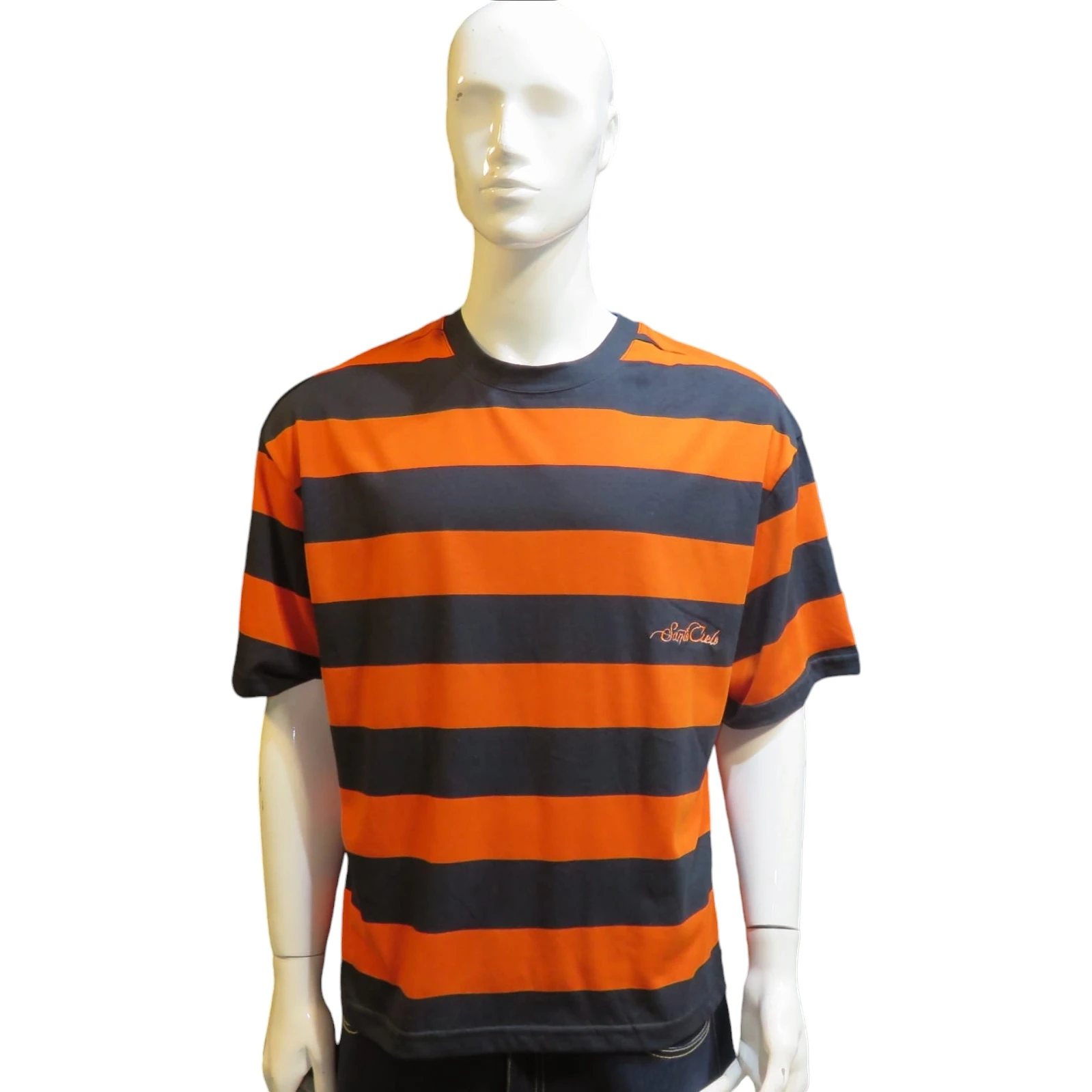 Playera rayas naranjas