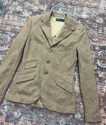 POLO RALPH LAUREN HERRINGBONE TWEED BLAZER 2