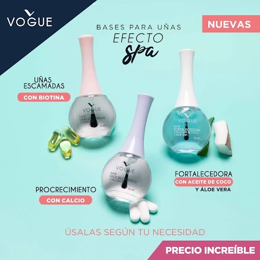 vogue esmalte efecto gel base uñas escamadas 