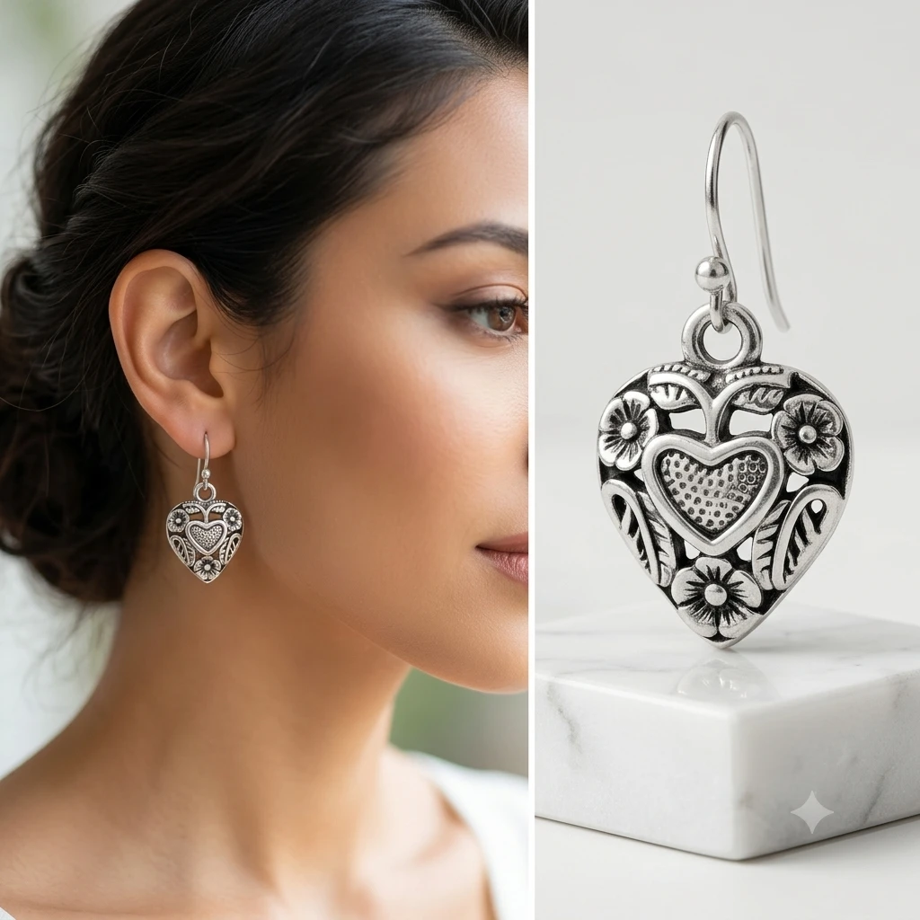 Aretes Corazon