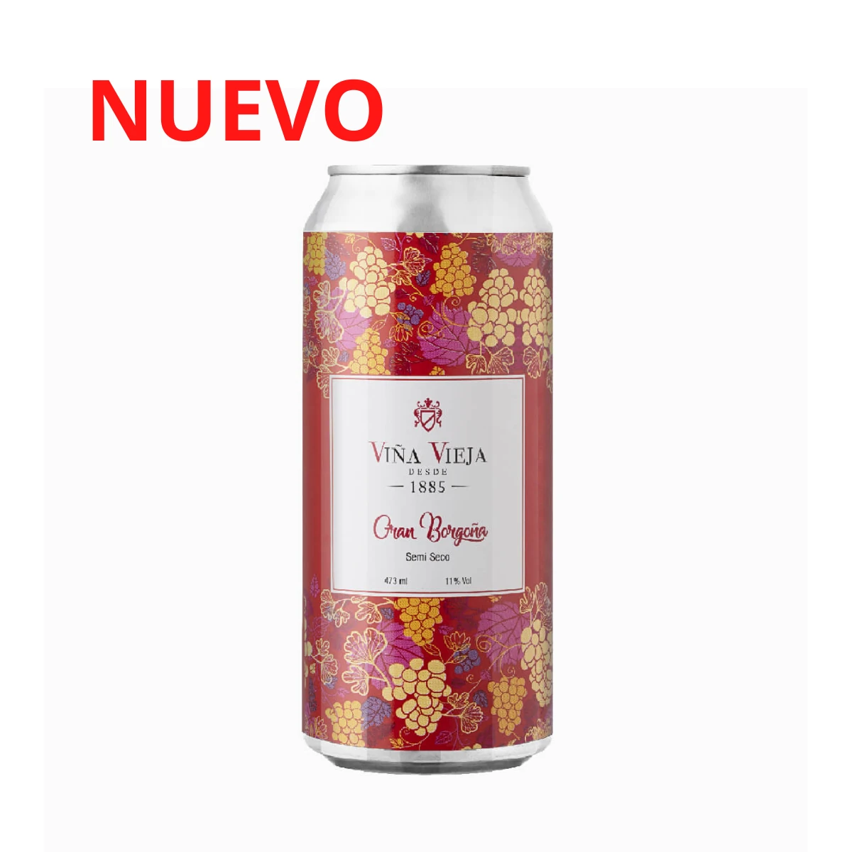 VINO VIÑA VIEJA BORGOÑA 473 ML 