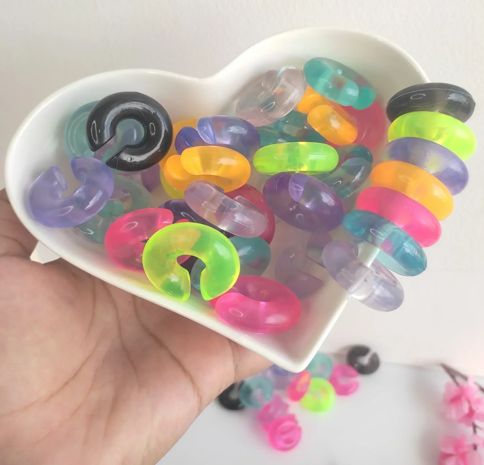 EARCUFF CHUNKY TRANSLÚCIDOS