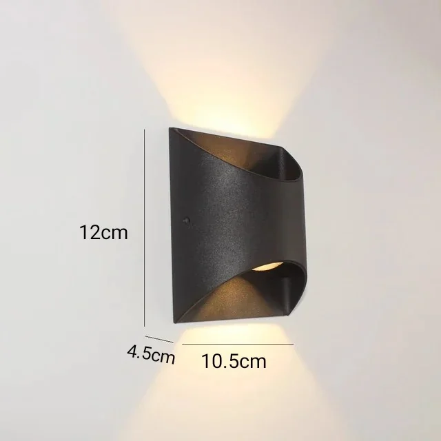 APLIQUE PARED SEAL NEGRO 6W LUZ CALIDA IP65 5