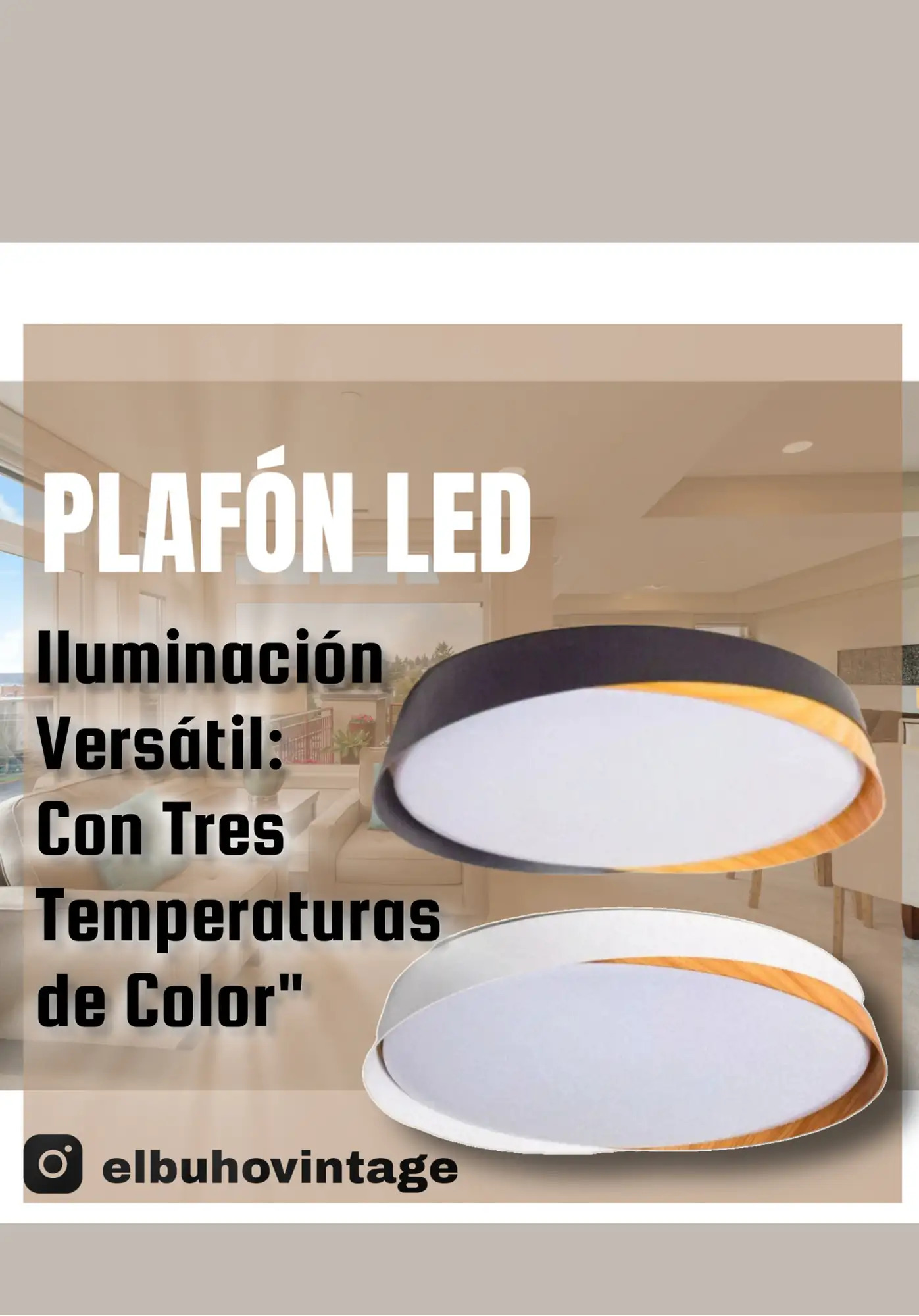 Plafón LED Decorativo 72w