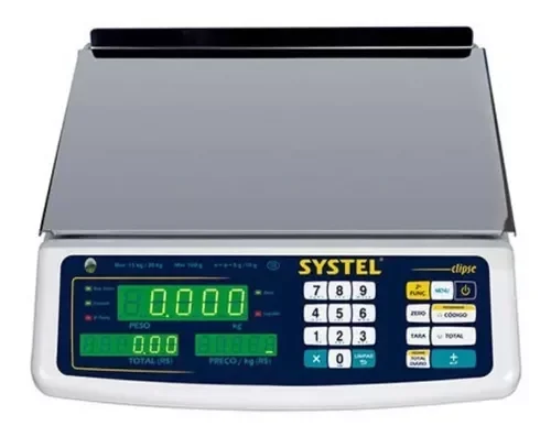 Balanza Systel Clipse C/Batería 31kg Digital / Comercial