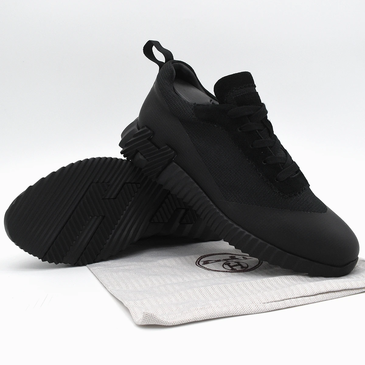 HERMES Casual Shoes Men Low-Top Black 5