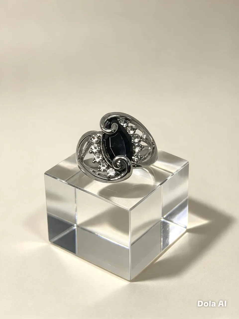 Anillo garigoleado negro 