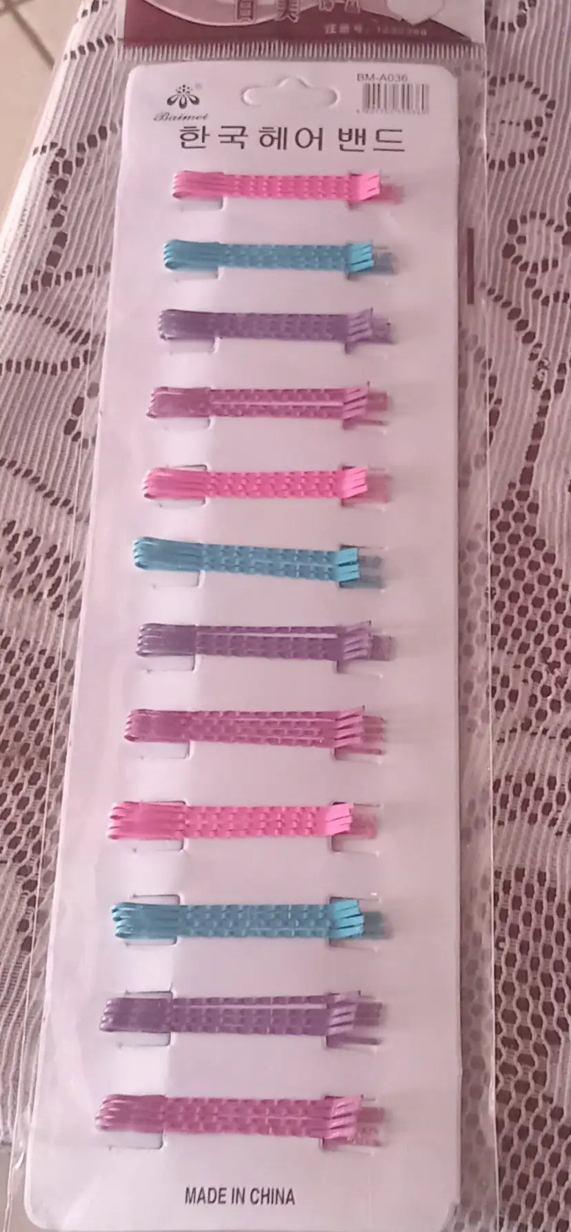 Pasadores para el cabello de colores