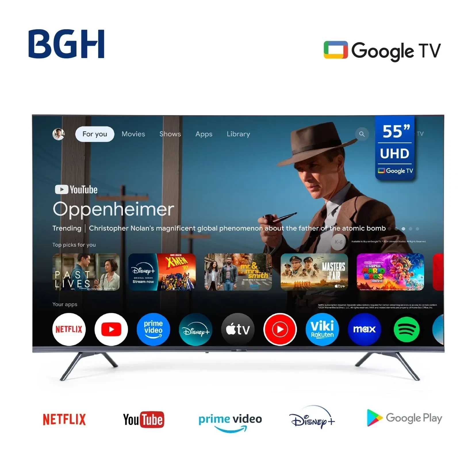 SMART TV BGH 55" GOOGLE TV 2