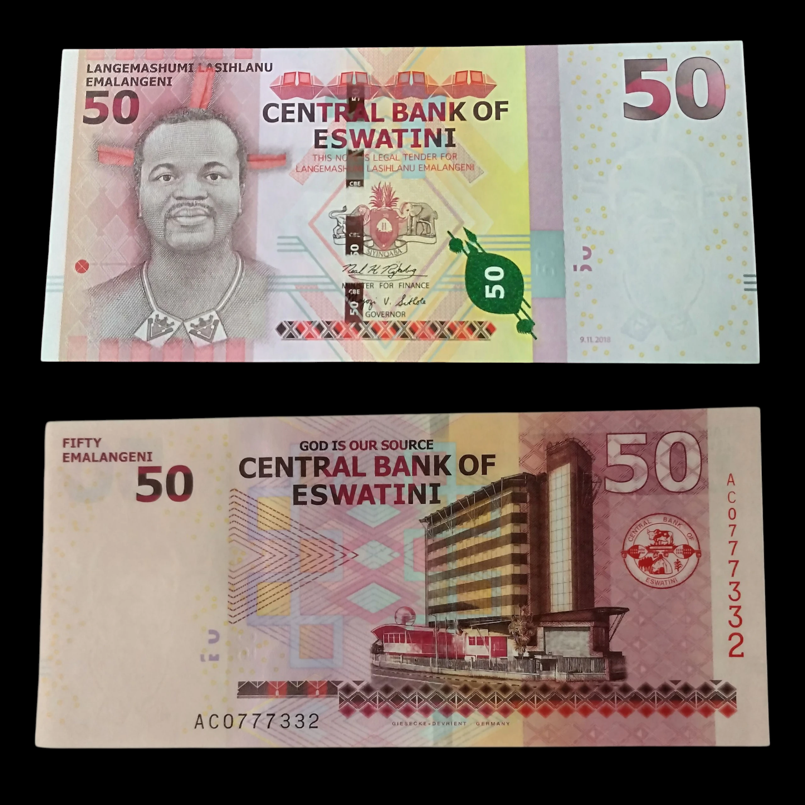 • Esuatini, 50 emalangeni UNC 