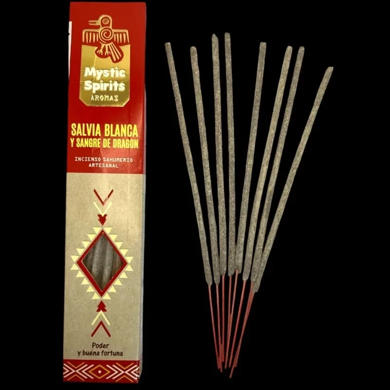 Incienso Natural Salvia Blanca y Sangre de Dragon  Mystic Spirits