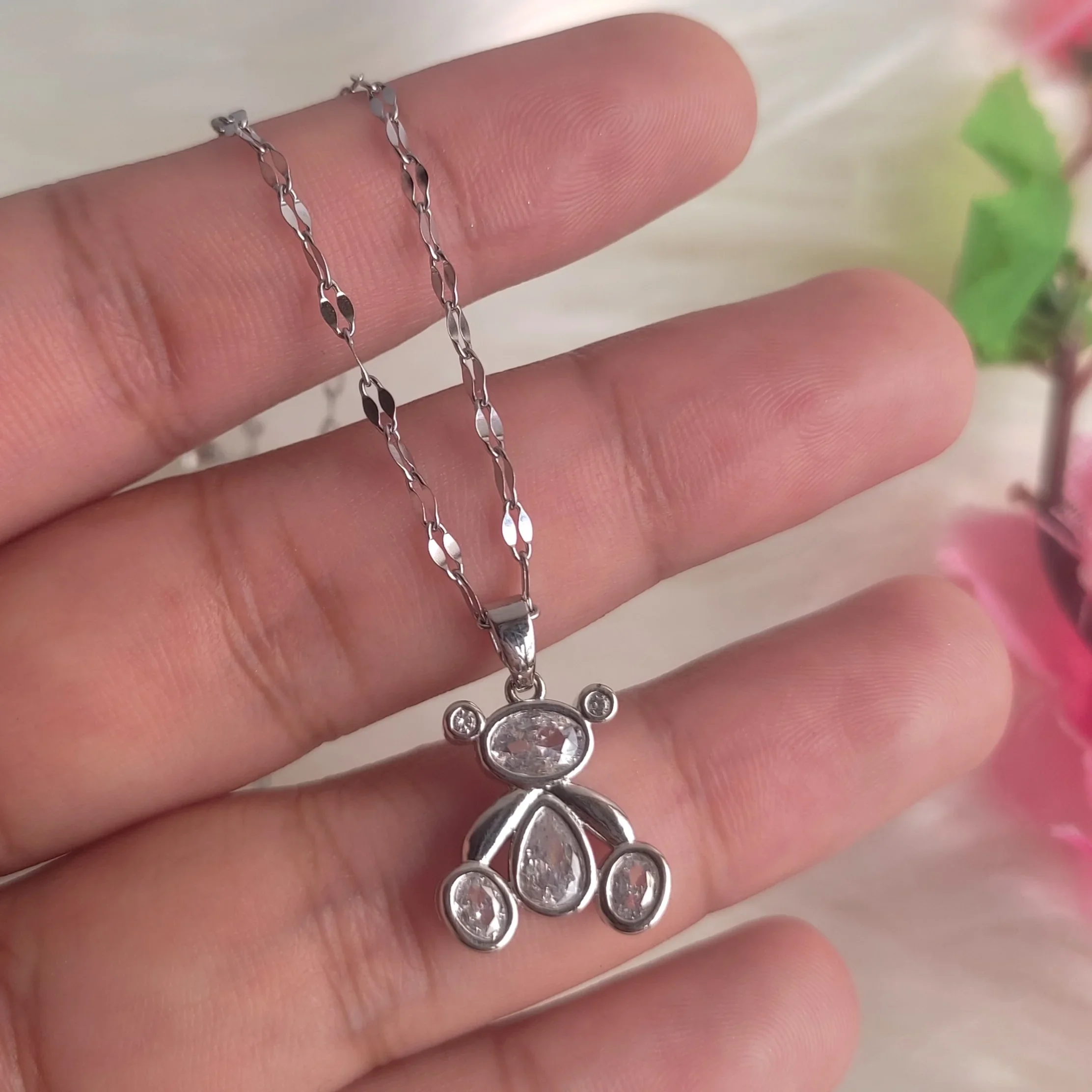 CADENA OSITO SILVER 3