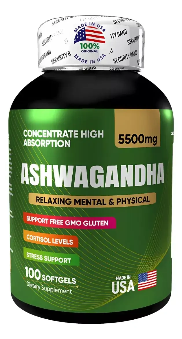ASHWAGANDHA Sin estrés Cortisol 