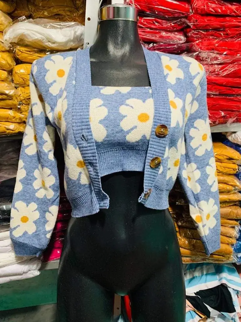 Conjunto top suéter  3
