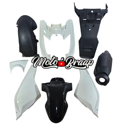 BWS 125 BWS X Kit partes plasticas x 8 piezas Blanco Negro IMUNI200 OKL