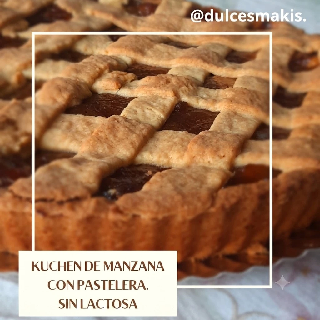 Kuchen de Manzana Con Pastelera Sin Lactosa.
