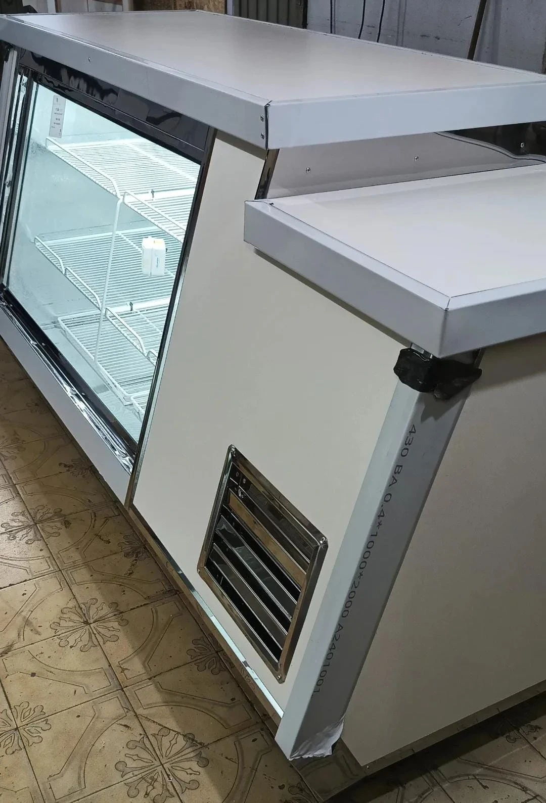 Heladera Mostrador Vitrina Con Bajada Exhibidora 2,00 Mts 3