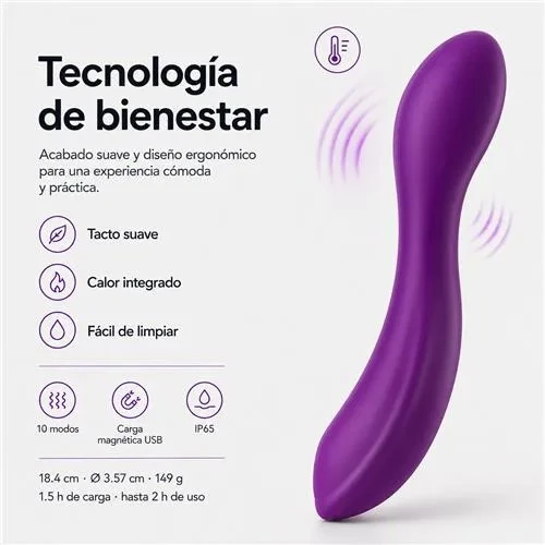 Vibrador Ergomuv con Temperatura 5