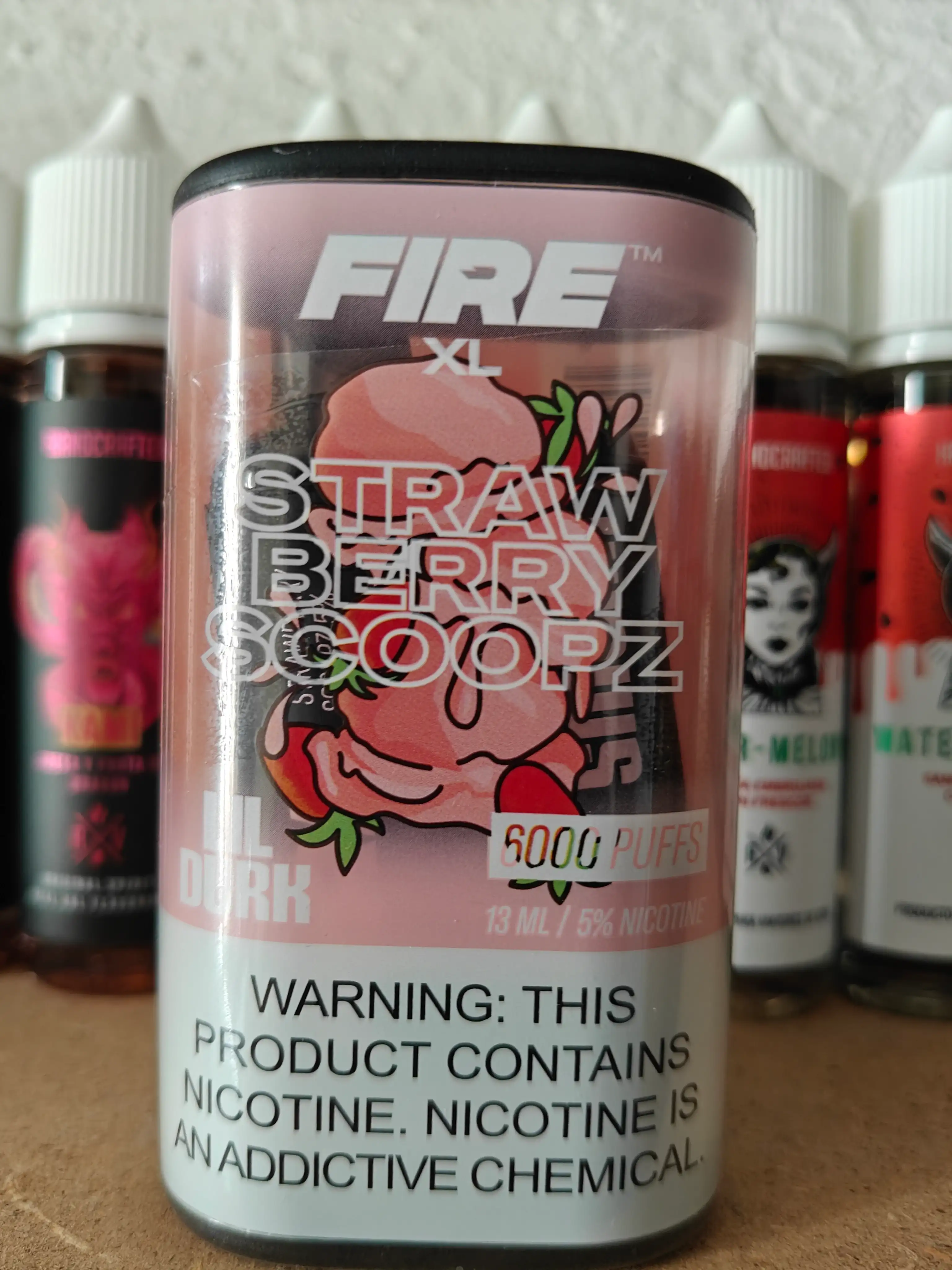FIRE XL strawberry scoopz (helado de fresa) 