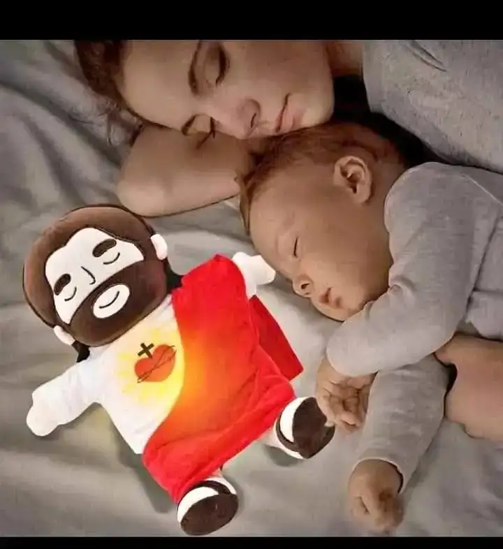 Peluche jesus que respira con sonido