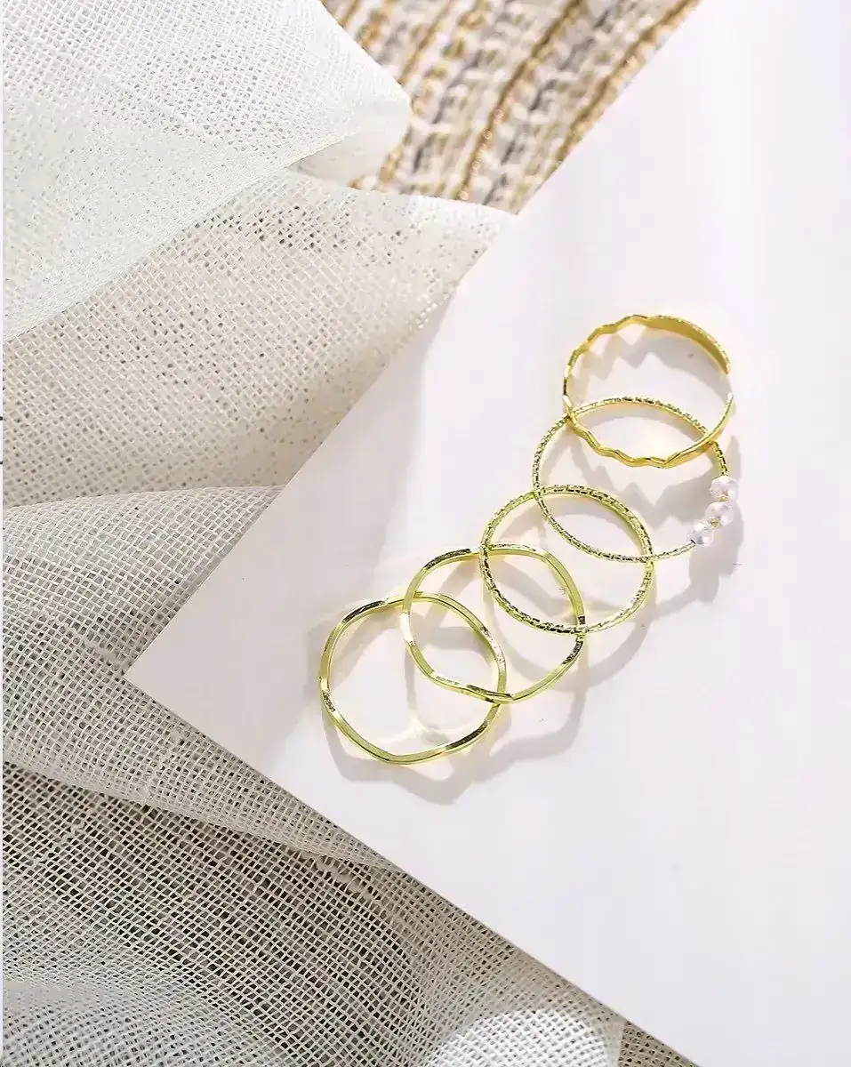 Set x5 Anillos Rosy REF: D25 2