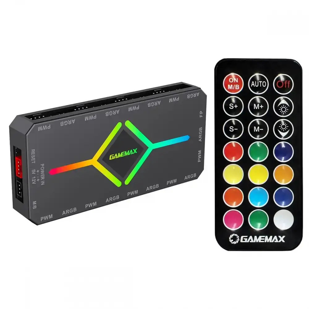 HUB CONTROLADOR ARGB+PWM GAMEMAX V4.0