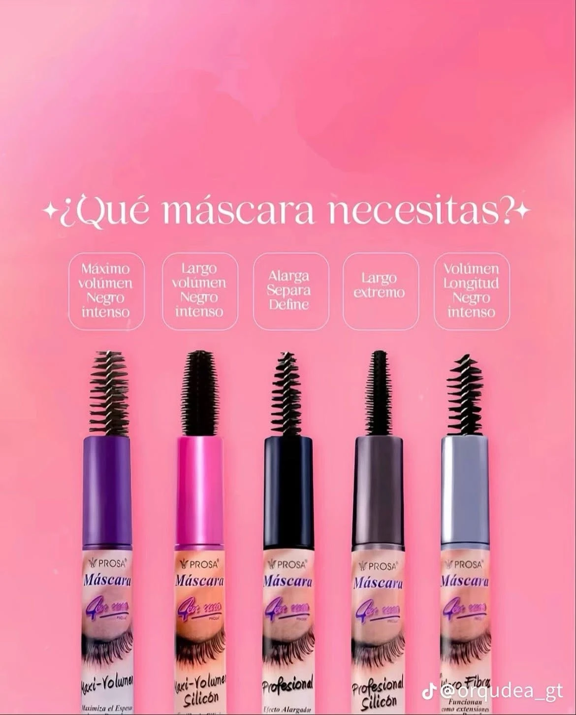 Mascara para pestañas prosa 6