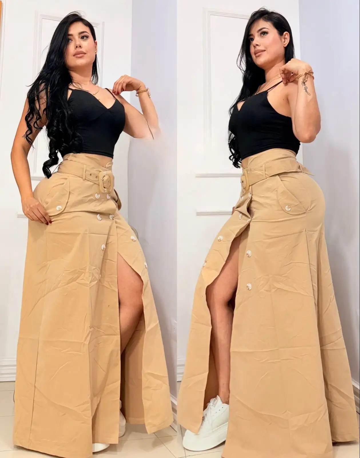 Divino conjunto crop top+ falda 🥰😍 2