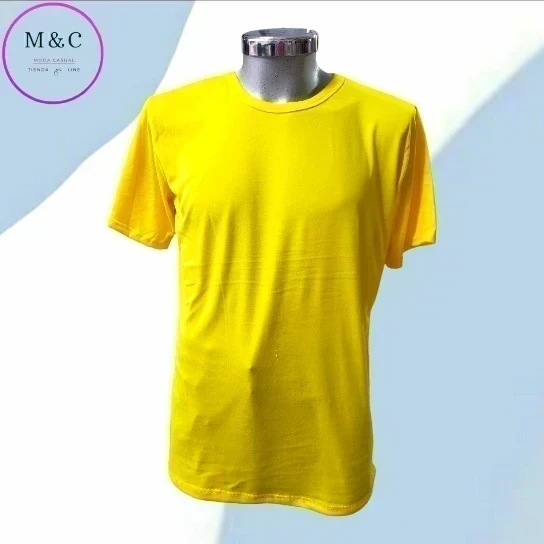 Playera lisa G colores manga corta  9