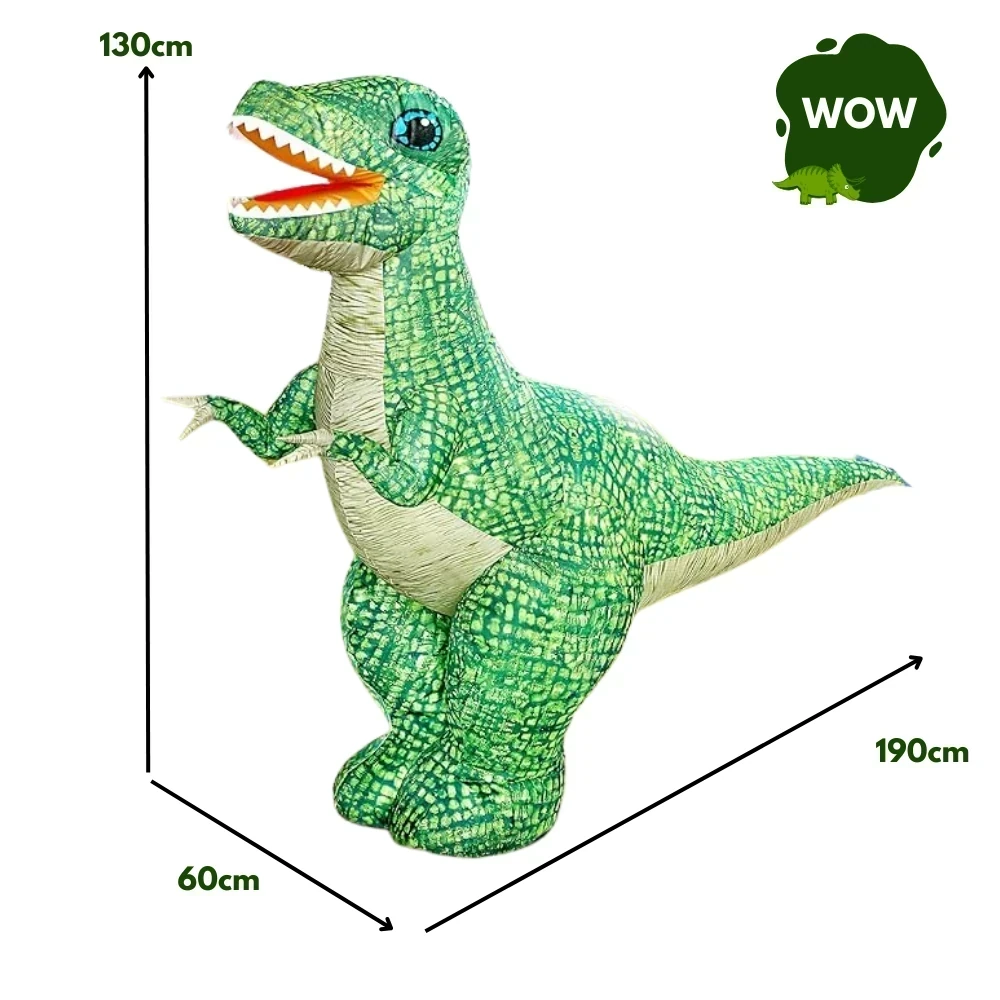 Dinosaurio inflable con control  7