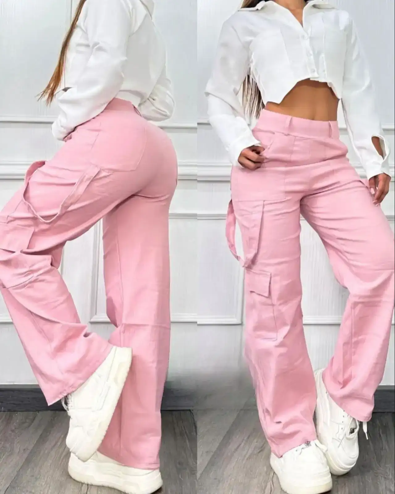 😍👖Hermoso Pantalón cargo con detalles delicados 🫶🏻❤️👖🎉 3