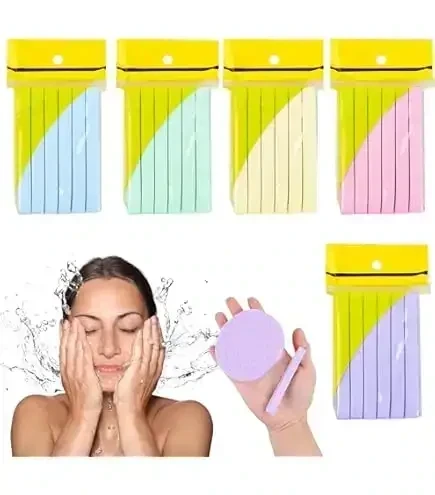 Set 12 Esponjas Comprimidas para Limpieza Facial 4